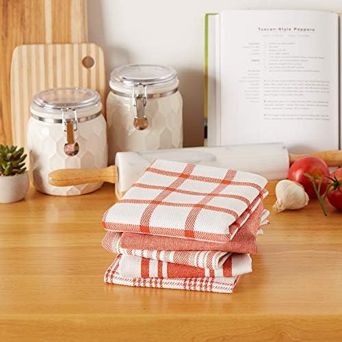 DII Assorted Woven, Kitchen Dishtowel Set, 5 Piece - Image 4