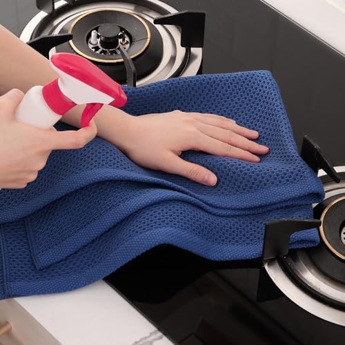Homaxy 100% Cotton Oversized Waffle Weave Kitchen Towels - Image 5