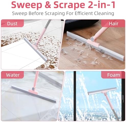 19" Floor Squeegee with Long Handle - Image 4