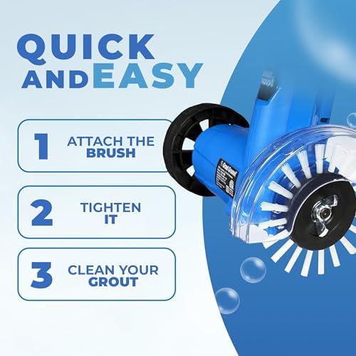 Grout Groovy! Replacement Brush Wheels 3-Pack | Nylon Grout Cleaning Heads - Image 3