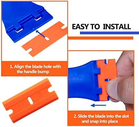 200 Pcs Plastic Razor Blades Double Edge - Image 5