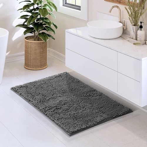 Hearth & Harbor Bathroom Rugs, Chenille Bath Mat by HearthHarbor