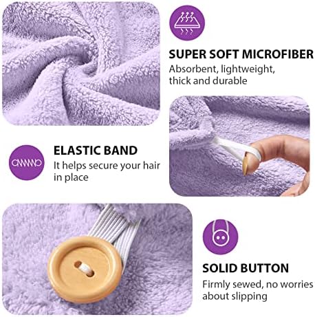 YFONG Larger Microfiber Hair Towel Wrap - Image 3
