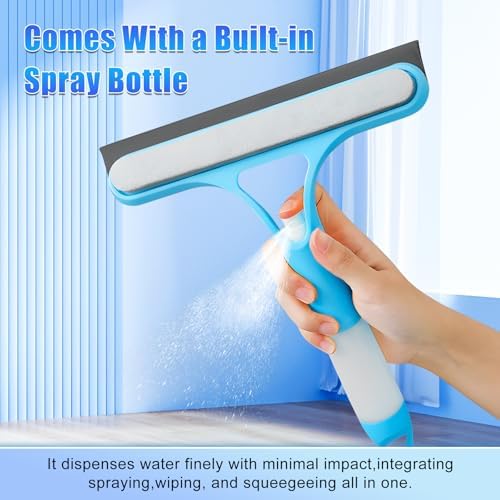 3 in 1 Window Cleaning Scraper, New 3 in 1 Window Cleaner, Squeegee and Scrubber - Image 2