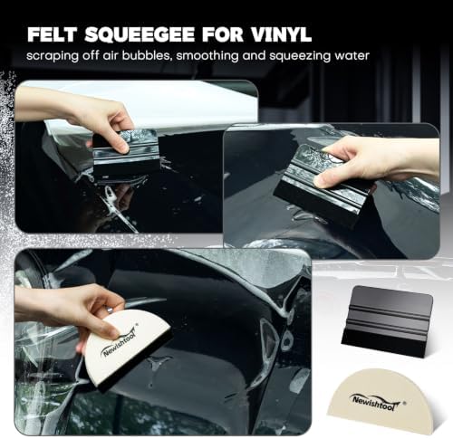 NEWISHTOOL Car Window Tint Tools Kit Vinyl Wrap Tool PPF Squeegee - Image 6