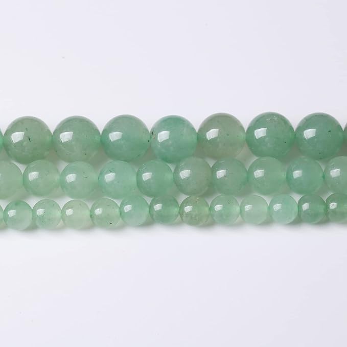 32PCS 12MM Natural Green Aventurine Stone Beads Energy Healing Beads for DIY Jewelry Bracelet Necklace Making for Jewelry Making15Inch…