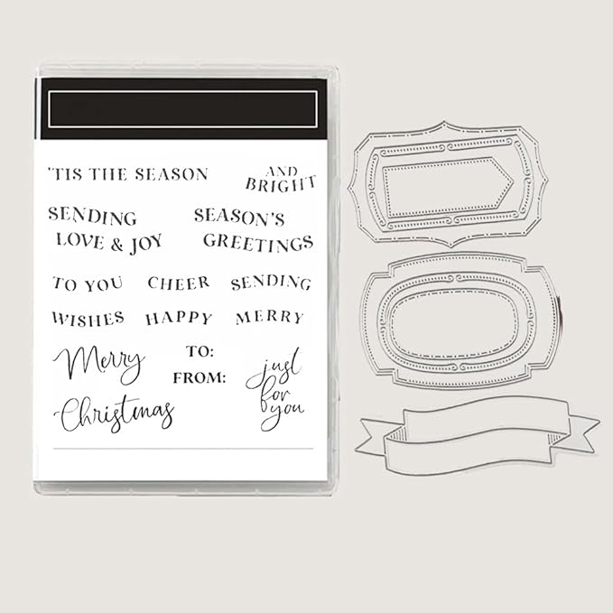 2025-2026 Stamps and Dies for Card Making, Stamps and Dies Set 2025 for Christmas and Halloween, Die Cut DIY Various Festivals Album Scrapbooking Birthdays Greeting Card (M4285)
