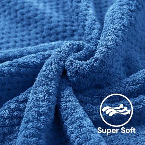 HOMEXCEL Bath Towels 2PK, Microfiber Ultra Soft Bathroom Towel, 27x54 in - Image 2