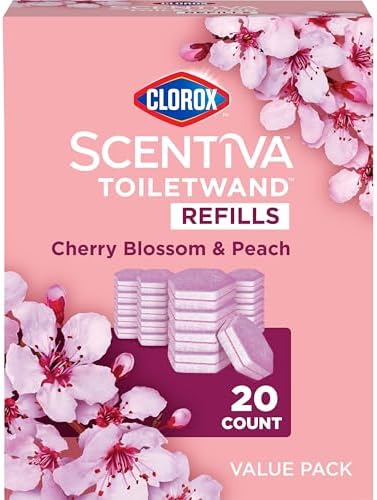 Clorox Scentiva ToiletWand Refills, Value Pack, Cherry Blossom and Peach by Clorox