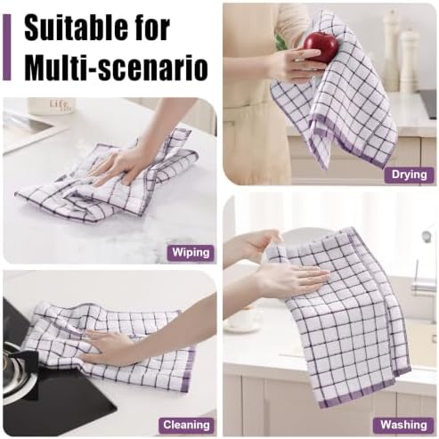 Homaxy Premium Kitchen Towels, Check Design - Image 5
