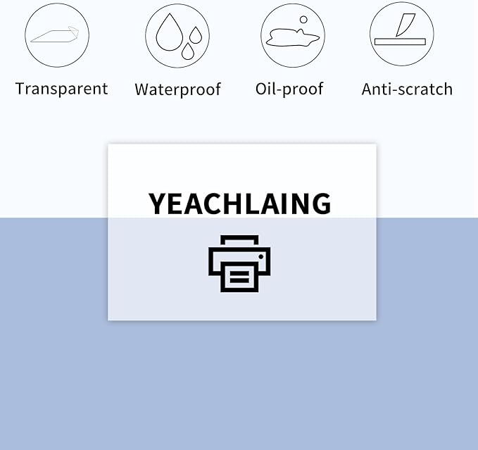 2" x 3" Transparent Thermal Label Stickers,Waterproof Thermal Printer Sticker Labels for Gift Wrapping, Self-Adhesive Name Price Tag DIY Custom Logo Design (280 pcs,Clear)