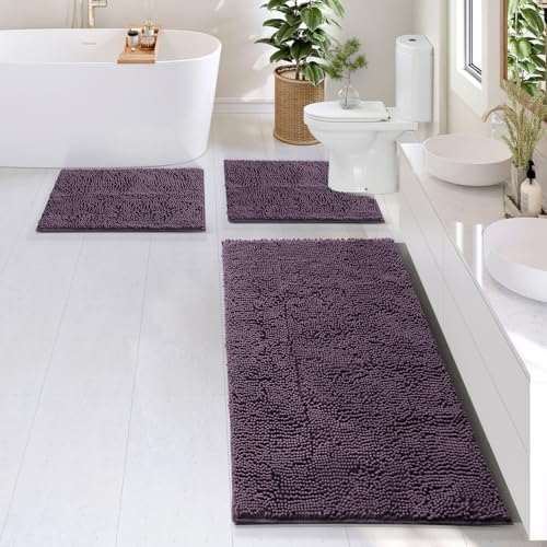Hearth & Harbor Bathroom Rugs, Chenille Bath Mat - Image 4
