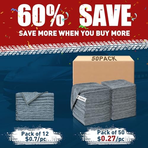 Microfiber Cleaning Cloths Bulk-50 Pack - Image 2