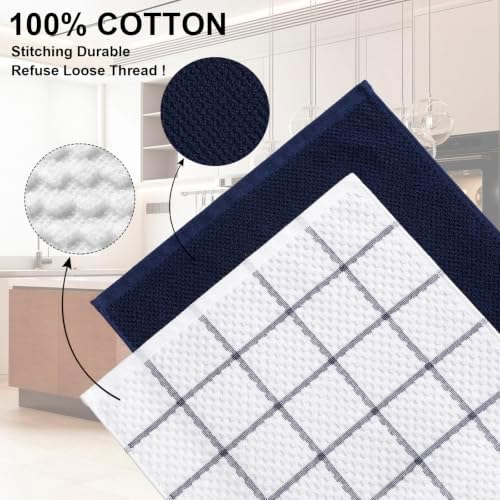 100% Cotton Kitchen Dish Towels, 6 Pack - Image 3