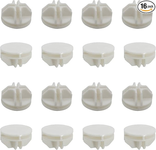 16 Pcs White Plastic Connector, Wire Grid Cube Connector for Modular Closet Storage Organizer and DIY Wire Cube Storage Unit