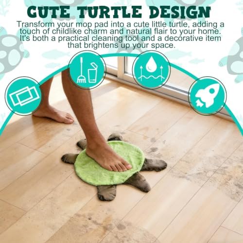22 inch Floor Turtle, Floor Turtle Foot Mop, - Image 4