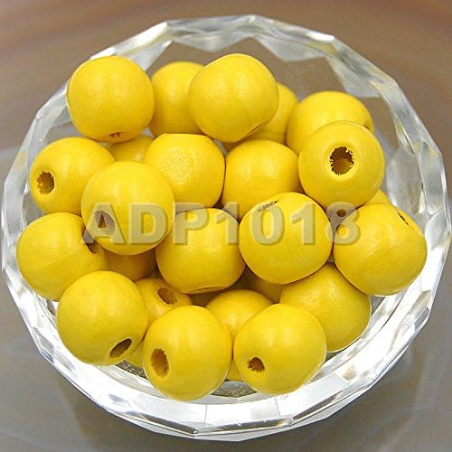 AD Beads Wood Spacer Loose Wooden Craft Beads Big Hole Beads Assorted - Image 2