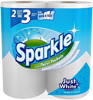 Sparkle Paper Towels, 2 Giant Rolls, Pick-A-Size by Sparkle%C2%AE