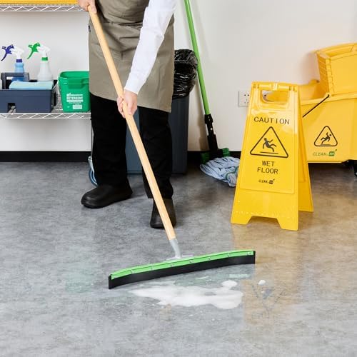 Restaurantware Green Steel Heavy Duty Floor Squeegee - Image 5