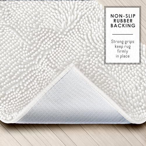 Hearth & Harbor Bathroom Rugs, Chenille Bath Mat - Image 5