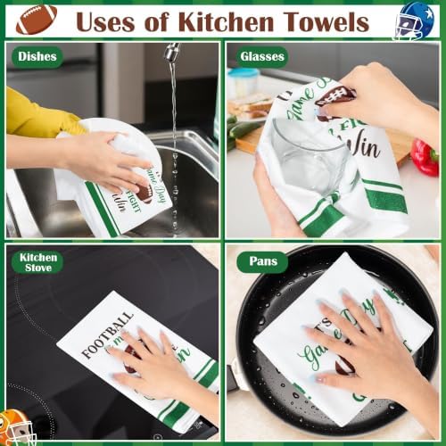 R HORSE 5 Pack Funny Football Kitchen Dish Towels - Image 6