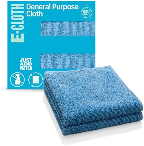 E-Cloth General Purpose Cleaning Cloth Kit, Reusable Cleaning Towel, 2 Pack by E-Cloth