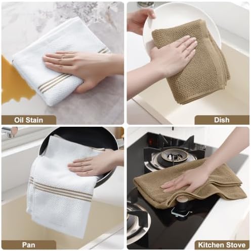Homaxy Dual Design Cotton Kitchen Towels - Image 5