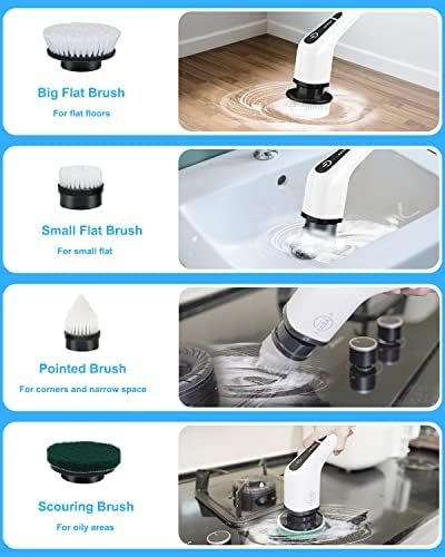 Electric Spin Scrubber, Bathroom Shower Cleaning Brush - Image 5