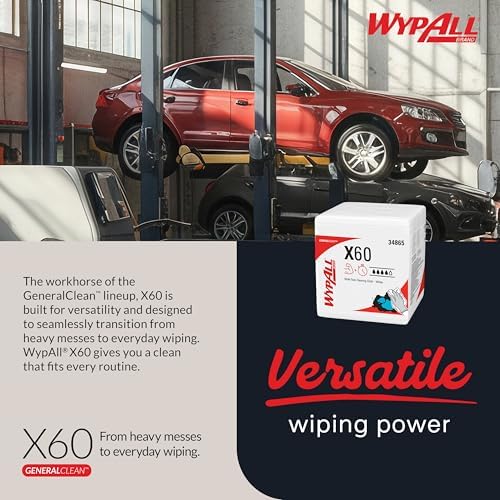 WypAll GeneralClean X60 Multi-Task Cleaning Cloths, 12 x 76 Towels - Image 5