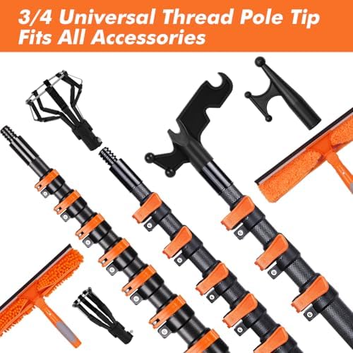 18FT Reach Carbon Fiber Window Squeegee - Image 4
