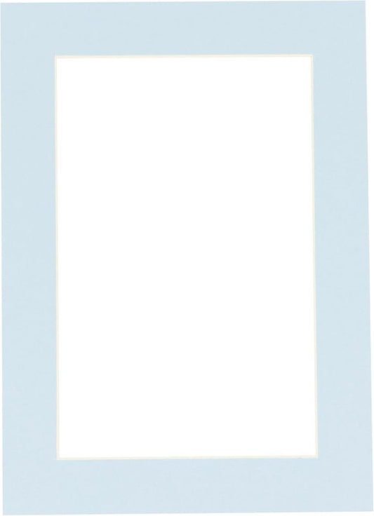 11x14 Mat for 8.5x11 Photo - Precut Baby Blue Picture Matboard for Frames Measuring 11 x 14 Inches - Bevel Cut Matte to Display Art Measuring 8.5 x 11 Inches - Acid Free ONE MAT