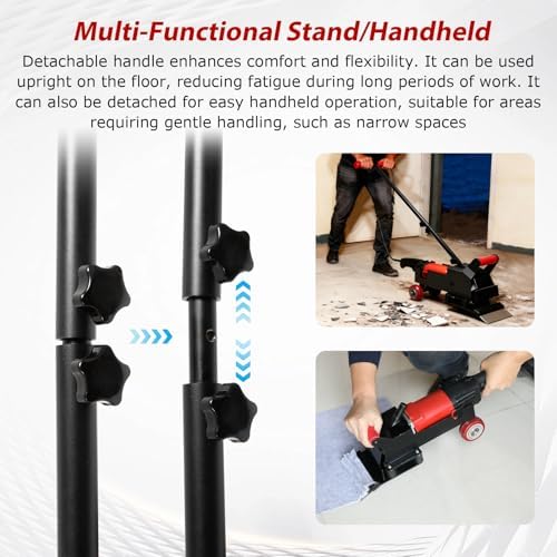 Electric Floor Scraper with 2 Blades, Detachable Handle - Image 5