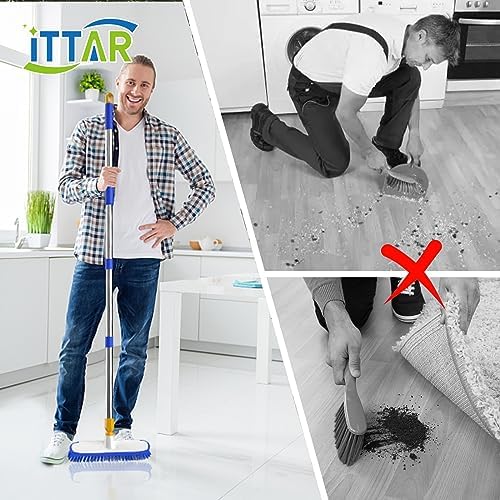 ITTAR 55" Extendable Floor Scrub Brush, Restaurant, Patio & Garage Cleaning - Image 3