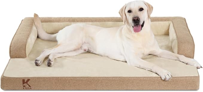 KSIIA Washable Dog Bed XXXL Senior Dog, Orthopedic Warm Soft Pet Sofa by KSIIAPetProducts