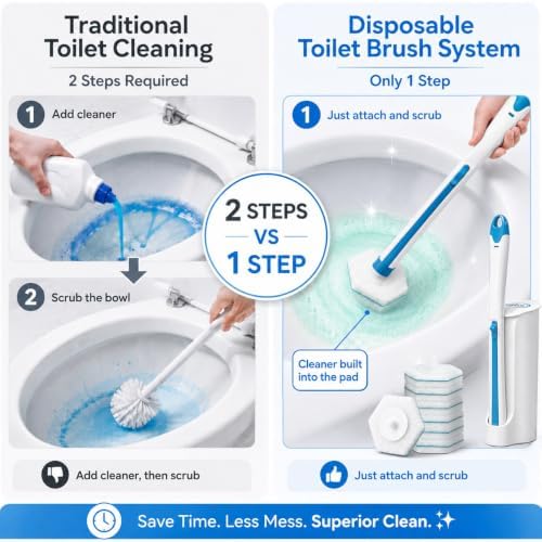 Msvvko Toilet Bowl Cleaners, Disposable Wand Refills, Rainforest Rush Scent - Image 3