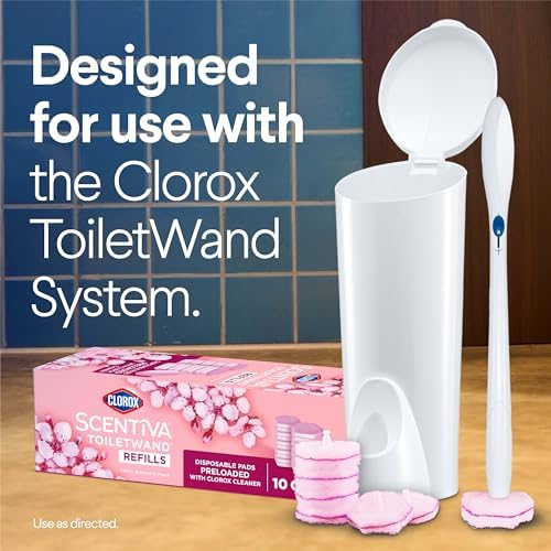 Clorox Scentiva ToiletWand Refills, Value Pack, Cherry Blossom and Peach - Image 7