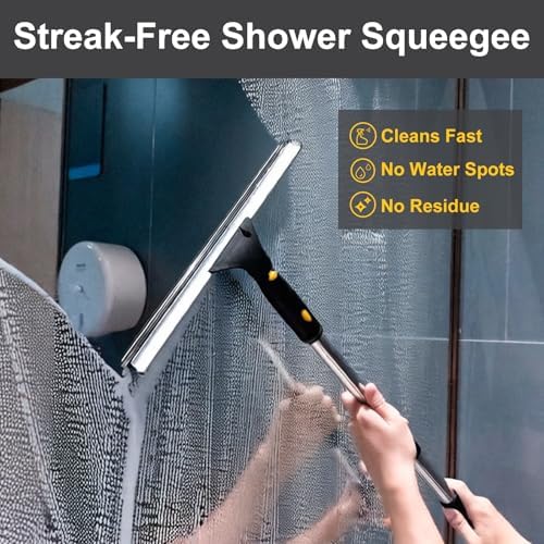 14" Window Cleaning Tool, All-Purpose Extendable Window Squeegee - Image 5
