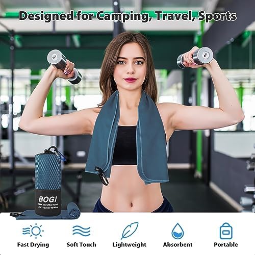BOGI Microfiber Travel Sports Towel-Quick Dry Towel, Soft Lightweight - Image 6