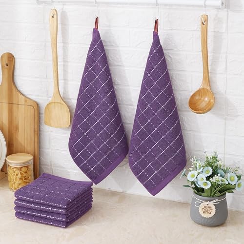 Homaxy 100% Cotton Terry Kitchen Dish Cloths, 4 Pack - Image 6
