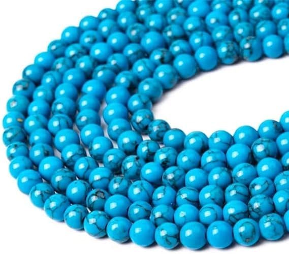 Zenkeeper About 180 Pcs Blue Turquoise Beads by Zenkeeper