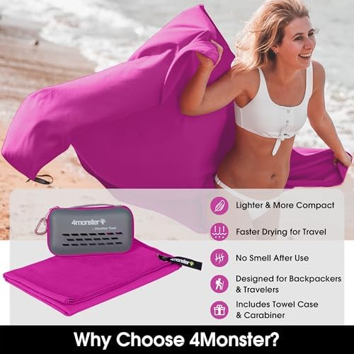 4Monster Quick Dry Travel Towel - Image 2