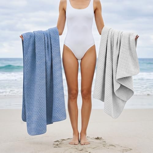 REDKISS Microfiber Bath Towels of 4-27x55 Inches Bath Towel Large, Highly - Image 5