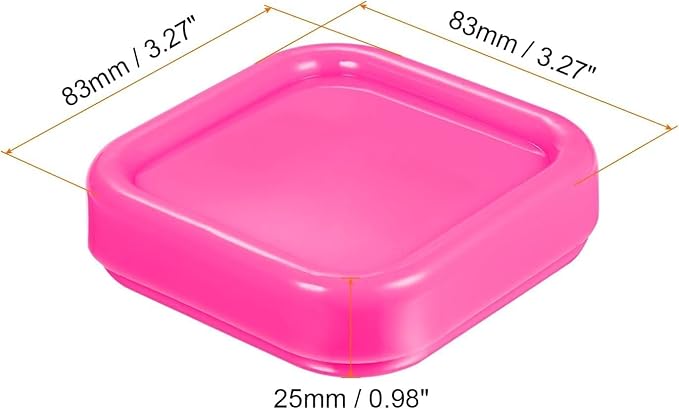 2Pcs Square Plastic Magnetic Pin Cushion Anti Loss Sewing Pin Needle Storage Holder Magnetic Push Pins Holder for Sewing Quilting DIY Projects, Pincushions（Random Color）