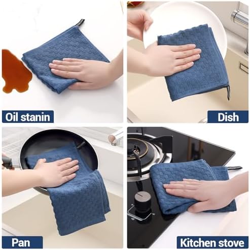 Homaxy 100% Cotton Terry Dish Cloths - Image 5