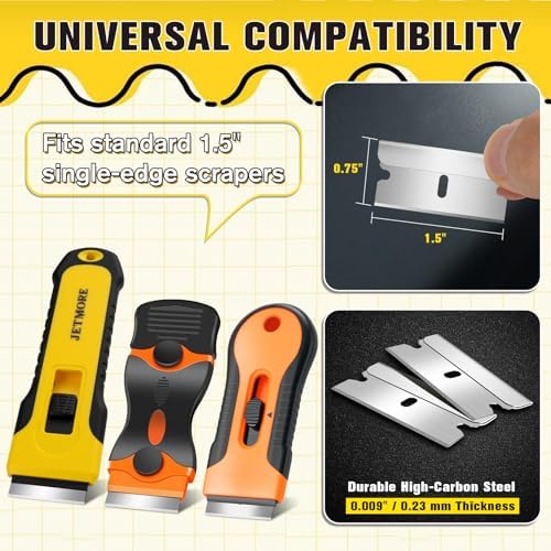 JETMORE 300 Pack Utility Razor Blades, Razor Blades Refills - Image 6