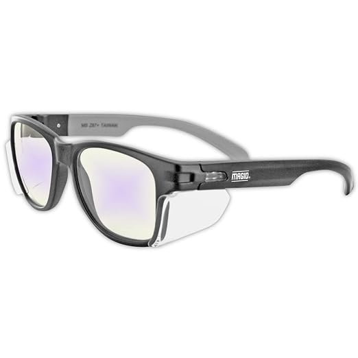 MAGID Y50 Safety Glasses for Construction | Black Frame — 144-Pack, ANSI Z87.1+ by MagidGloveSafety