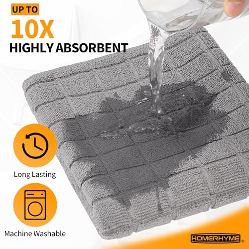 Microfiber Hand Bath Towels, 120 Pack 25''*15'' Grey Bathroom Hand Towels - Image 4