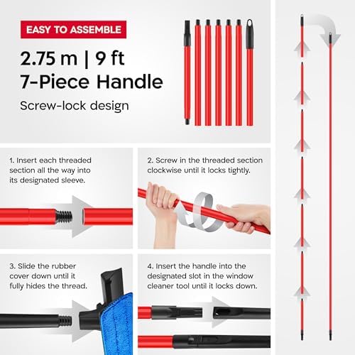 Tyroler Professional Telescopic Window Squeegee - Image 7