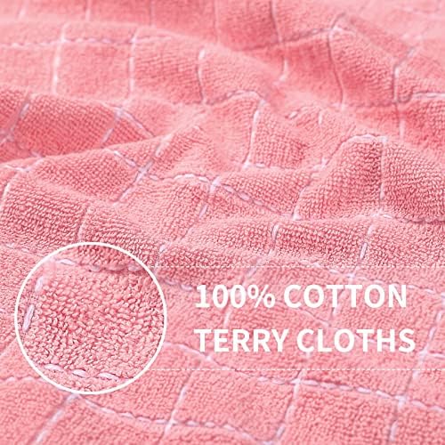 Kitinjoy 100% Cotton Terry Kitchen Dish Cloths, 12”x 12” - Image 2