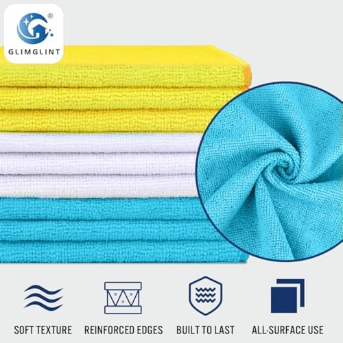 GLIMGLINT Microfiber Cleaning Cloth, 150 Pack Towels - Image 3